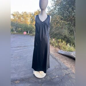 Nicole Miller Black Dress with Lace Ruffle NWT